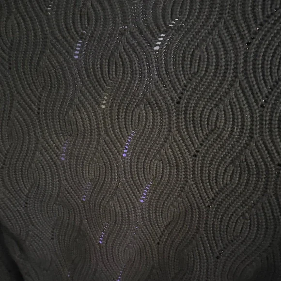 Saks Fifth Avenue Black Cable Knit Sweater - Picture 6 of 7